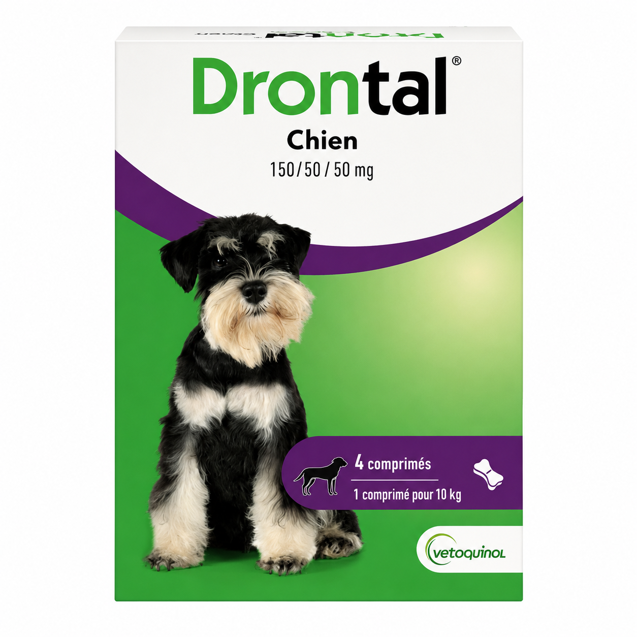 DRONTAL 150 mg / 50 mg / 50 mg pour chiens