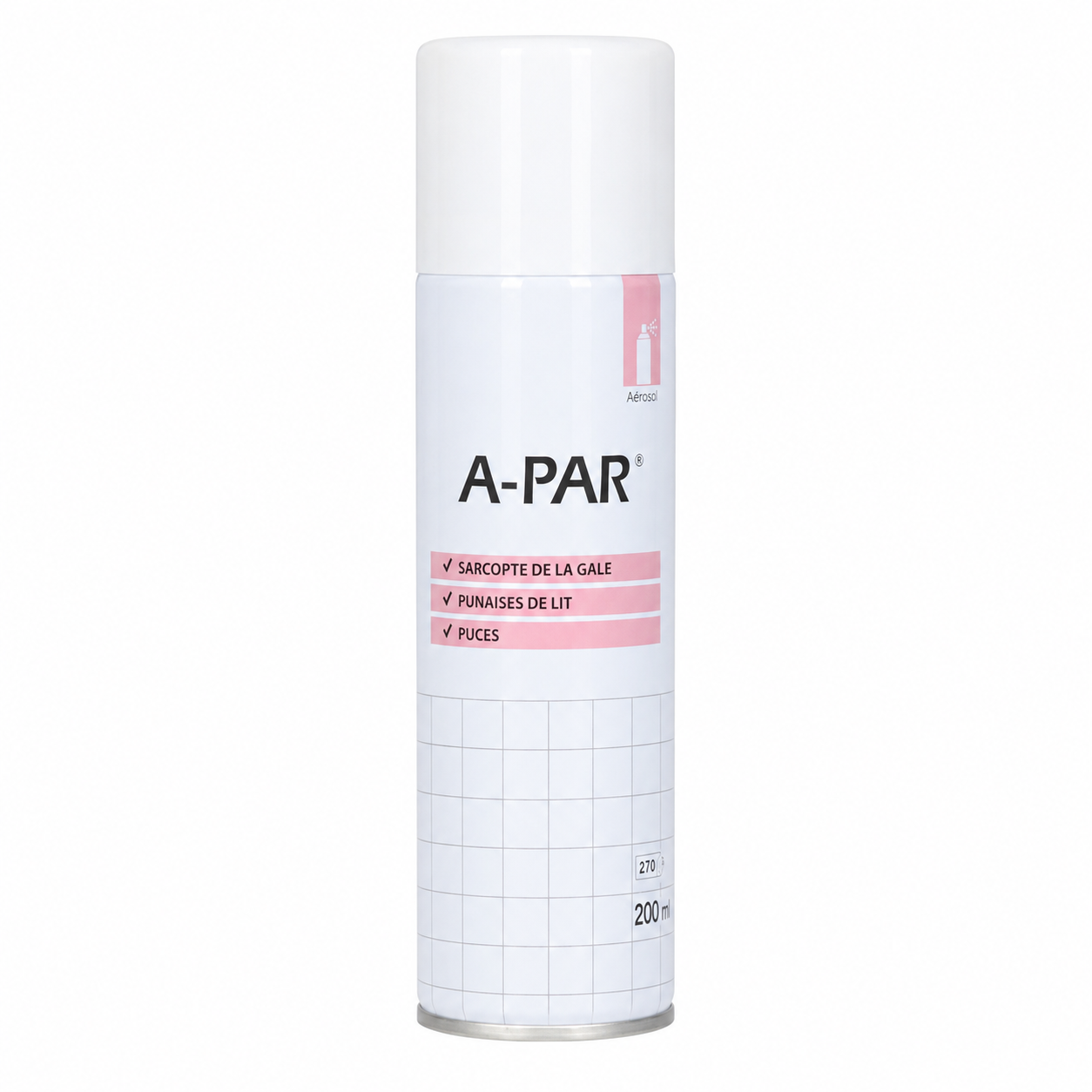 A-PAR solution désinfectante antiparasitaire aérosol de 200 ml