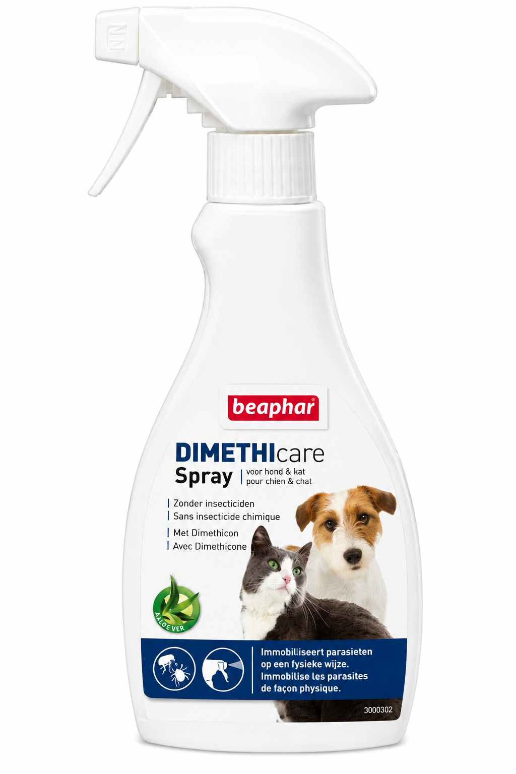 DIMETHICARE spray stop parasites pour chien et chat 250 ml