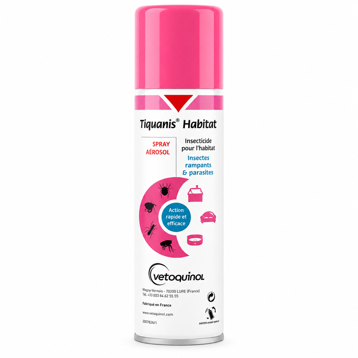TIQUANIS HABITAT spray insecticide insectes rampants et parasites 300 ml