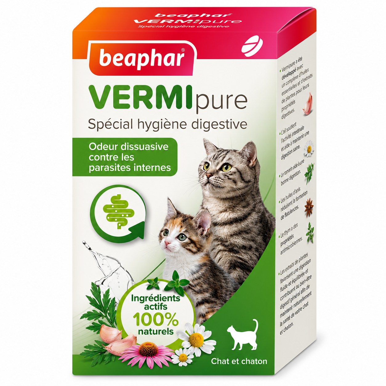 VERMIPURE solution liquide pour chaton et chat 50 ml