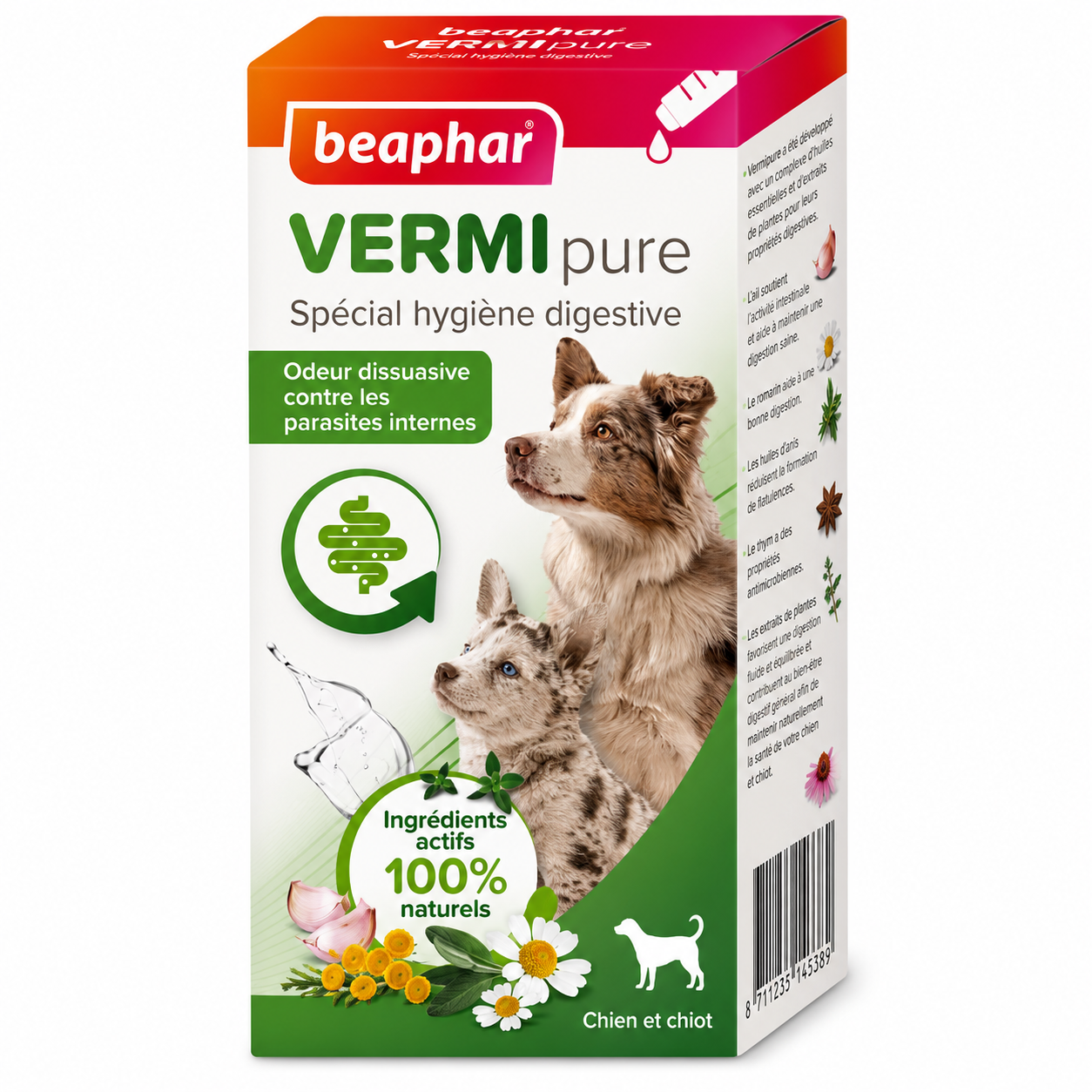 VERMIPURE solution liquide pour chiot et chien 50 ml