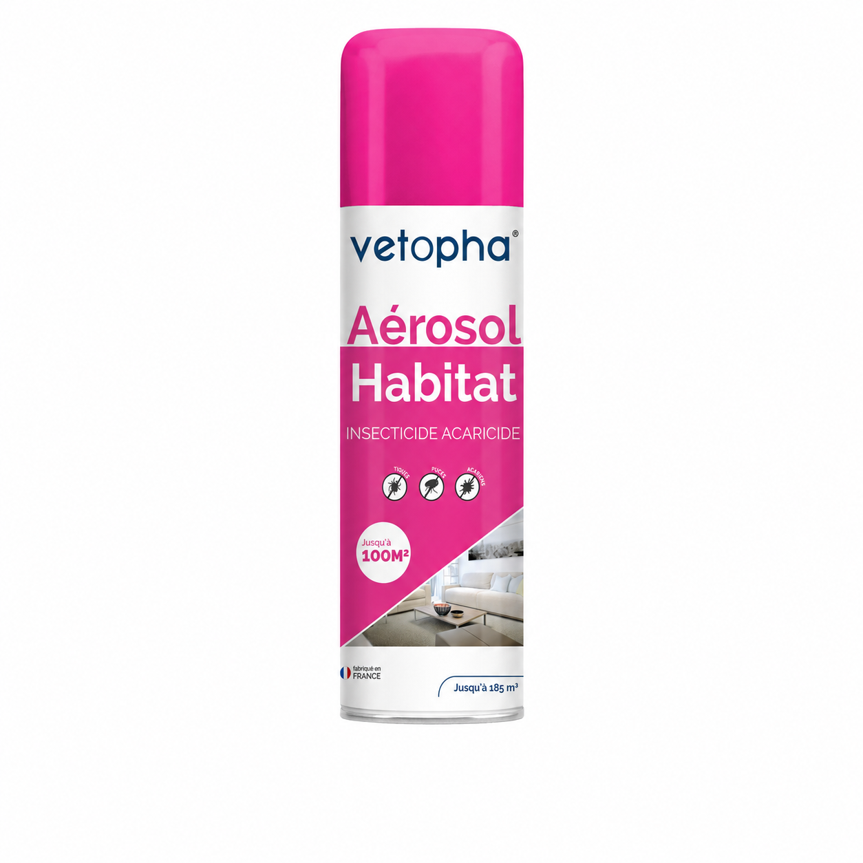 Vétopha AÉROSOL HABITAT insecticide acaricide 500 ml