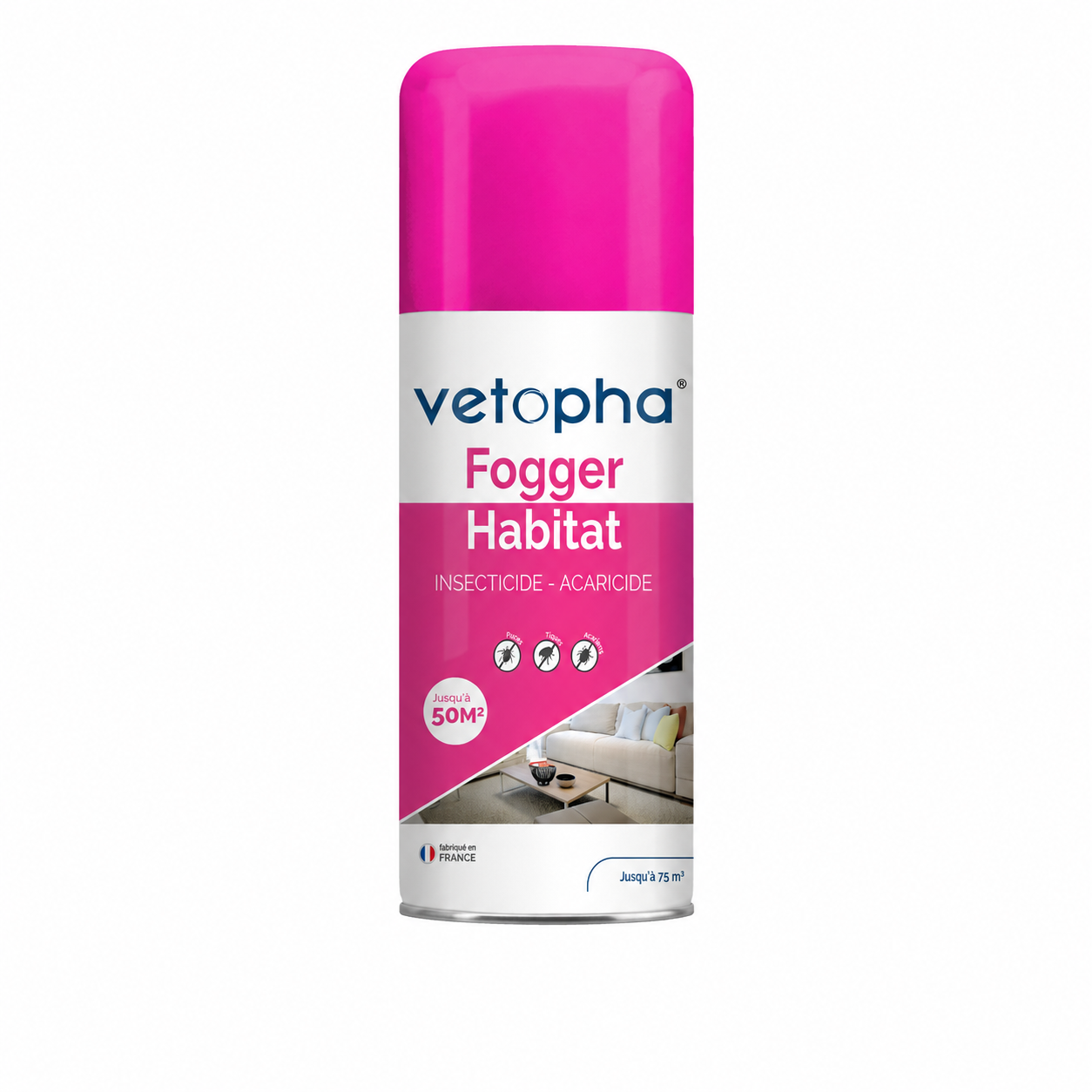 Vétopha FOGGER habitat insecticide et acaricide 150 ml