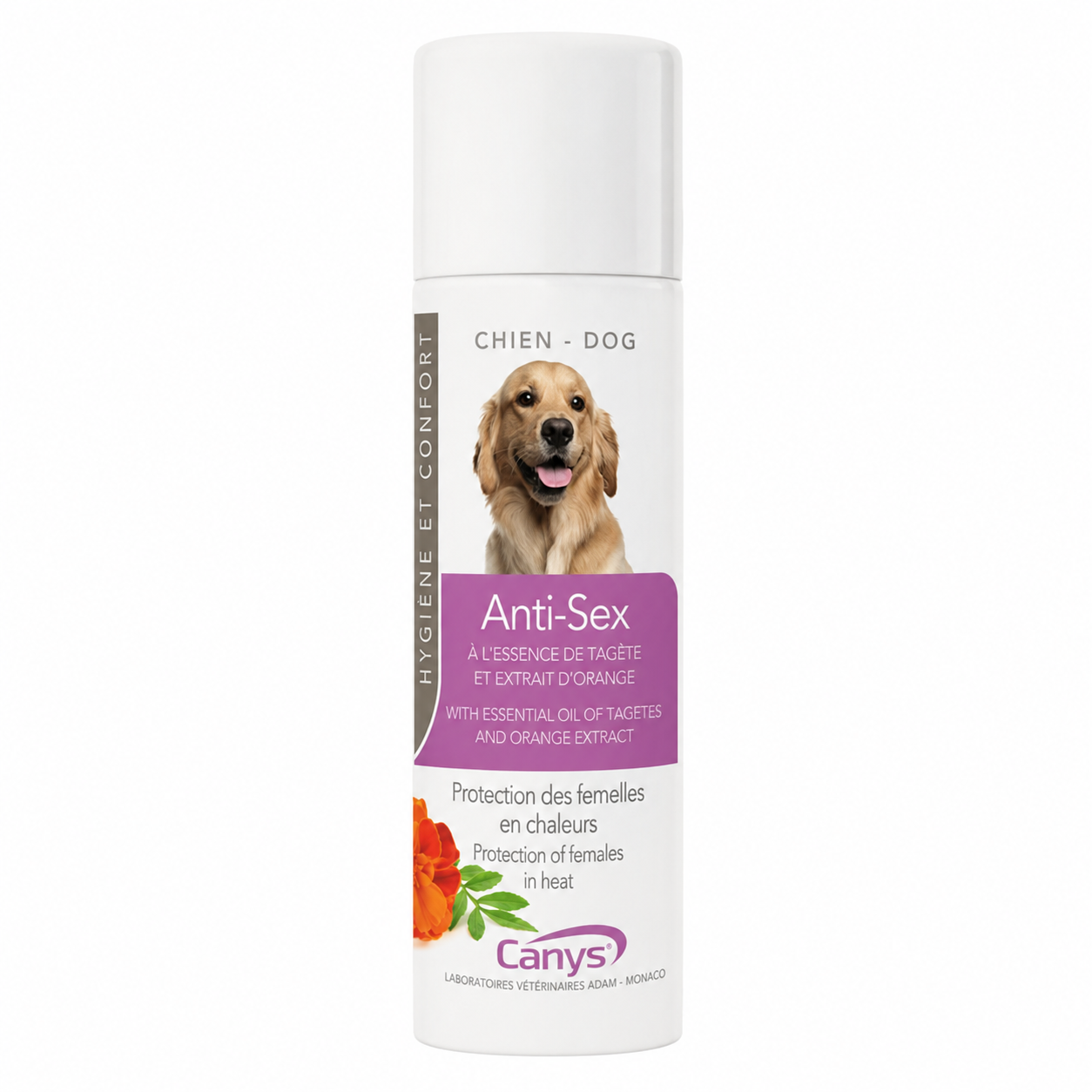 Canys ANTI-SEX spray protecteur pour chiennes en chaleur aérosol de 150 ml