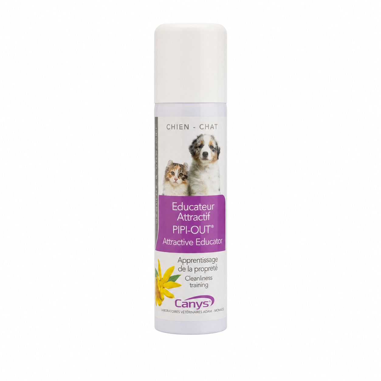 Canys PIPI-OUT éducateur attractif pour chiens et chats aérosol de 150 ml